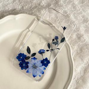 ほぼ全機種対応 押し花 スマホケース No.504】ハンドメイドの押し花