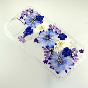 ほぼ全機種対応 押し花 スマホケース No.610】ハンドメイドの押し花