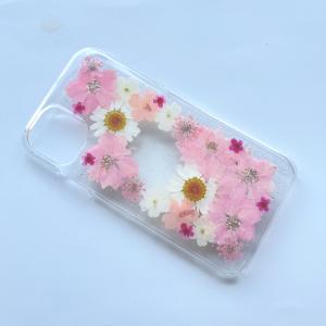 ハンドメイドの 押し花 Iphone ケース No 802 押し花 レジン アイフォンケース 花柄 押し花をｕｖレジンでコーティング Uv はなはなぐりゅっけ 通販 Yahoo ショッピング