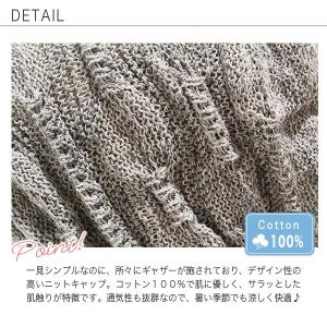 ニット帽 レディース メンズ 春夏 通気性 伸...の詳細画像3