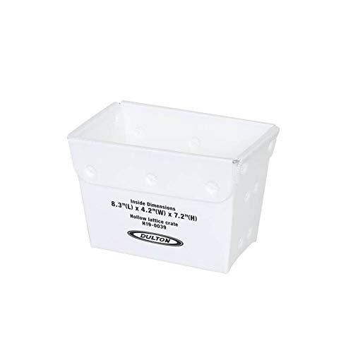 ダルトン Hollow lattice crate 軽量 収納ボックス H19-0039 S Whi...