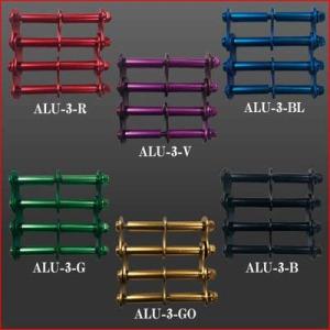 ニックス アルミ製金具一式（3連結用）レッド ALU-3-R
