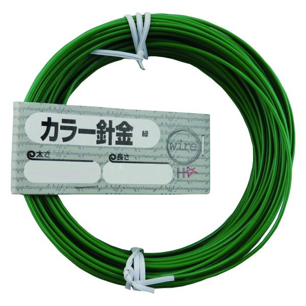 ダイドーハント (DAIDOHANT) 針金 [ビニール被覆] カラーワイヤー グリーン (緑) [...