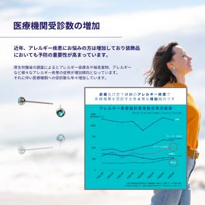 セカンドピアス 軸太 1.0mm ホワイト 4...の詳細画像2