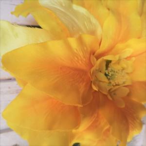 黄色カサブランカ メリア リース アーティフィ...の詳細画像3
