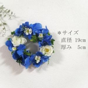 ◆夏のドアリース・直径19cmあじさい・夏のリ...の詳細画像3
