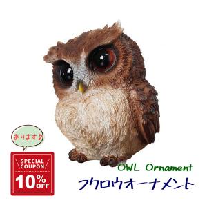 おしゃれ オブジェ ふくろう フクロウ オウル owl 置物 動物  クーポンあります メーカー直送 送料無料｜hanakyu