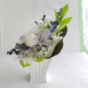 プリザーブドフラワー 仏花 お供え 花 白 お...の詳細画像4