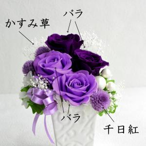 プリザーブドフラワー 誕生日 花 9月 プレゼ...の詳細画像3