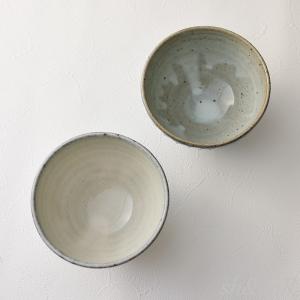 信楽焼 茶碗 ペアセット 夫婦茶碗 白青彫 お...の詳細画像5