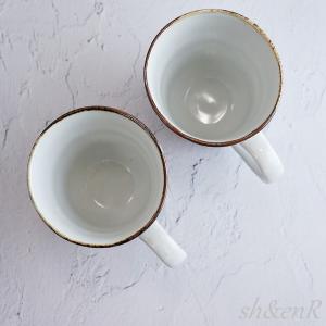 波佐見焼 ペアマグカップ セット 花々 赤青 ...の詳細画像3