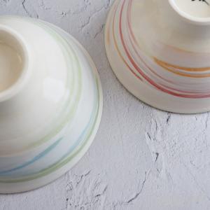 波佐見焼 夫婦茶碗 ペア セット 茶碗 粉引刷...の詳細画像3