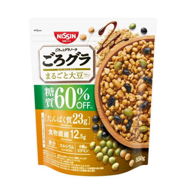 日清シスコ ごろグラ 糖質60%オフ まるごと大豆 350g×6袋