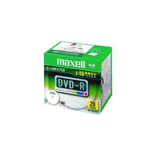 maxell データ用 DＶD-R 4.7GB 16倍速対応 インクジェットプリンタ対応ホワイト(
