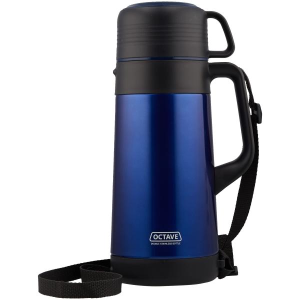 パール金属 水筒 1500ml コップ付 広口 ダブル ステンレス ボトル オクターブ HB