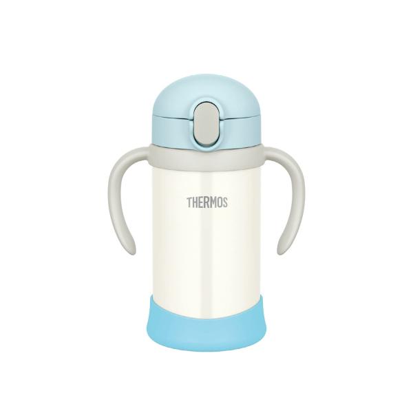 サーモス(THERMOS) まほうびんのベビーストローマグ FJL-350 ブルーホワイト (BL