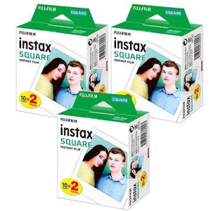 【3個セット/60枚分】フジフイルム インスタントカラーフィルム instax SQUARE W｜hanamaru1