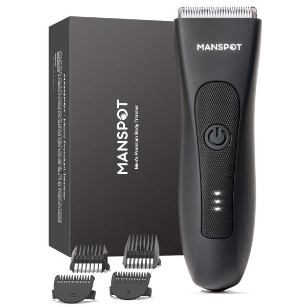 MANSPOT Groin Hair Trimmer for Men, Electric Ball ...