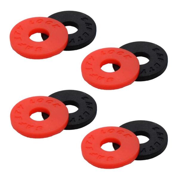 [YFFSFDC] ギターストラップロック 8個セット ストラップラバー ストラップ ロッ