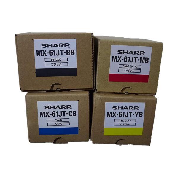 シャープ MX-61JT-BB/CB/MB/YB 4色セット 純正品