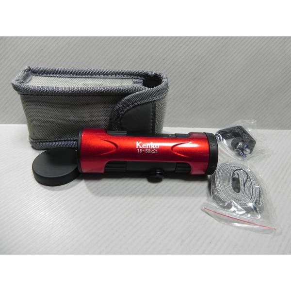 ケンコー Kenko 単眼鏡 ウルトラビューIズーム 15〜50倍 21mm 15-50X21-RD...
