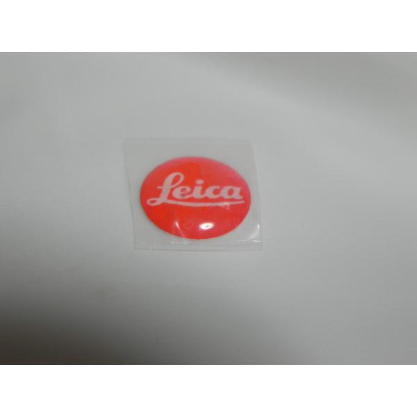 Leica ステッカー (赤+銀色)樹脂製