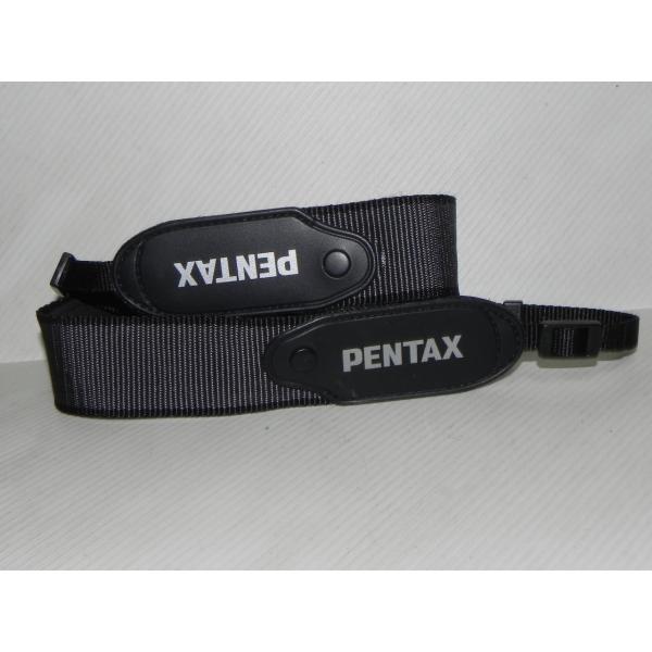 Pentax ストラップ(黒+白+灰色)。