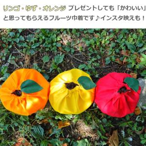 フルーツ巾着 大 リンゴ ゆず オレンジ ポー...の詳細画像1