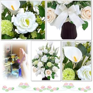 ソープフラワー 造花 初盆 お盆 法事 法要 ...の詳細画像4