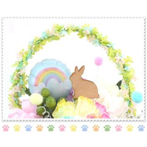 生花 シルエット ペット レインボーカーネーシ...の詳細画像3