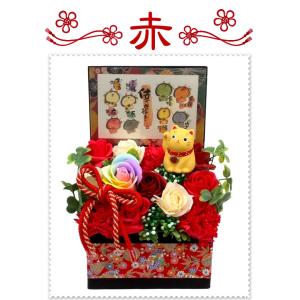 ソープフラワー 招き猫 ボックス 誕生日 還暦...の詳細画像4