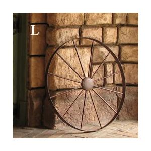 ガーデニング雑貨 車輪 木製 アンティーク L 直径50cm ガーデン 雑貨