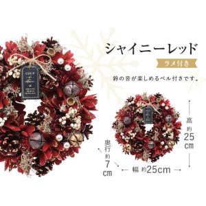 クリスマスリース Mサイズ ナチュラル ドライ...の詳細画像3