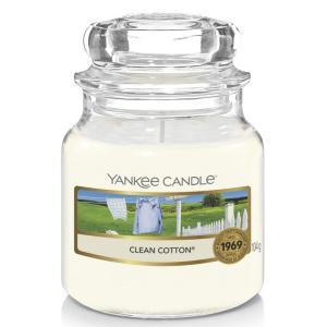 ヤンキーキャンドル YANKEE CANDLE ジャー S 104g クリーン コットン 並行輸入品｜hananooo