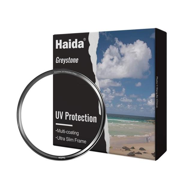 Haida UVフィルター 52mm 保護フィルター レンズフィルター カメラ用 金の外輪付き