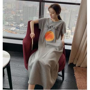 パジャマ レディース ワンピース ロング丈 夏 新作 綿 半袖 女性 ワンピース 可愛い 女子 韓国風 寝巻き 部屋着 Csyw22 花の海ストア 通販 Yahoo ショッピング