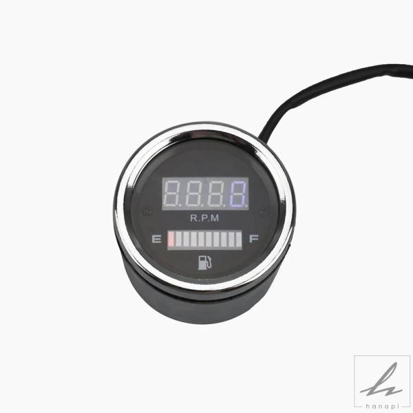 【並行輸入品】 汎用 12V オートバイ LED デジタル スピードメーター 燃料計 ランニング距離...