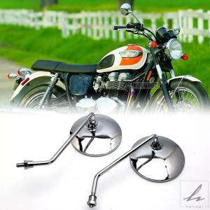 トライアンフ ボンネビルT120 アルミ バックミラー左右セット トライアンフ ボンネビルT100/T120 アンダーバーミラーキット