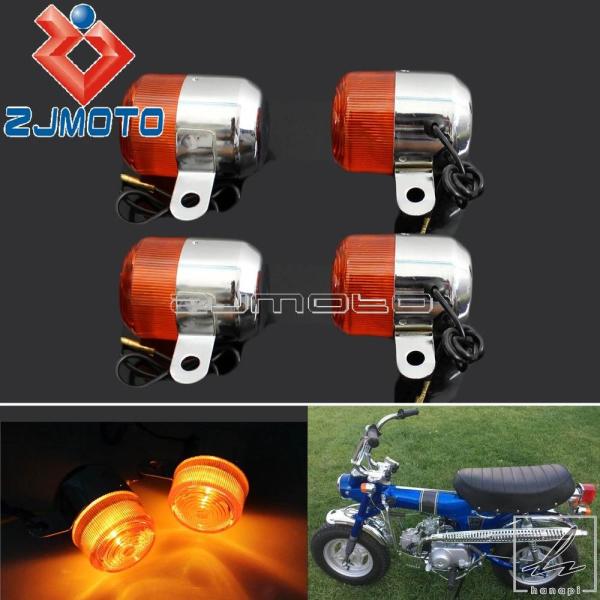 【並行輸入品】 4Xオートバイウィンカーインジケーターターンアンバーブリンカーフラッシュランプホンダ...