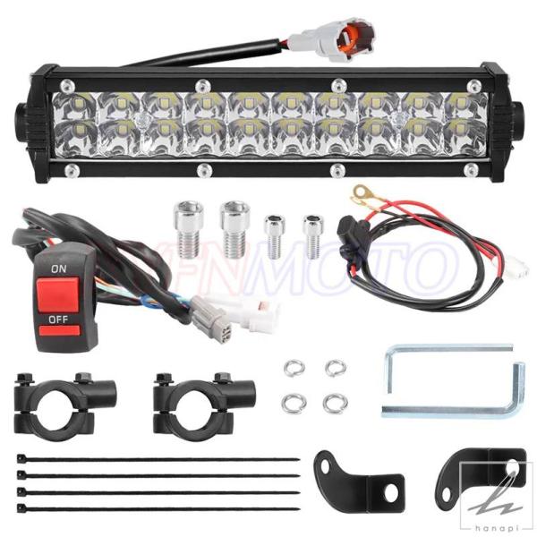 【並行輸入品】 7/8インチハンドルバー モトクロス アップグレード版 ヘッドライト LED ライト...