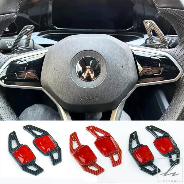 【並行輸入品】フォルクスワーゲンのステアリングホイールパドルシフトVWゴルフ8 GTI MK8 CC...