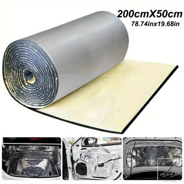 【並行輸入品】200X50CM 5/10MM 車用ノイズデッドニングマット 防音デッドナー 断熱マッ...