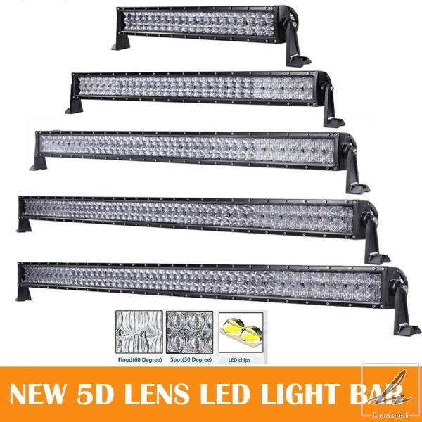 【並行輸入品】8/16/22/32/42/50/52インチ 5DカーブストレートオフロードLEDライ...