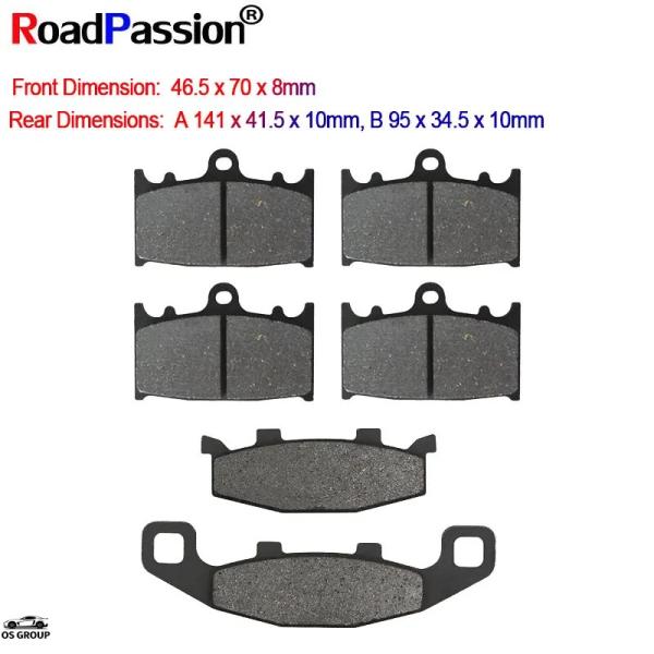 【並行輸入品】 バイク フロント リア ブレーキ パッド ディスク カワサキ ZZR400 GPz9...