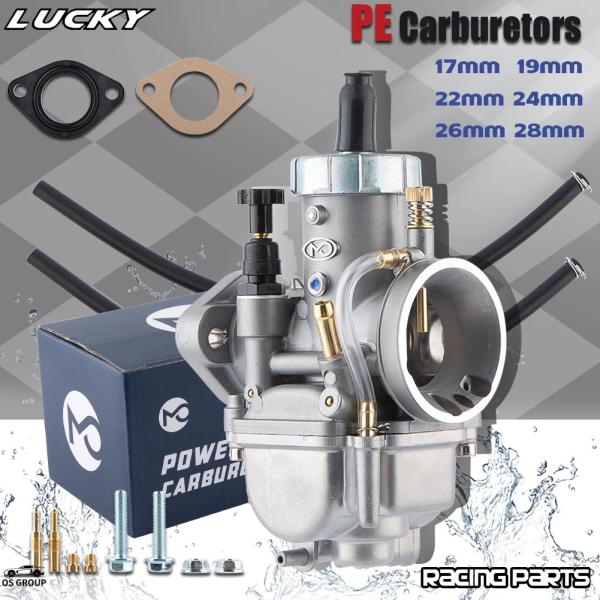 【並行輸入品】 2T 4T キャブレター PE17 19 22 24 26 28mm Flange ...