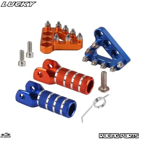 【並行輸入品】 CNC バイク ギア シフト レバー s ブレーキ ペダル ステップ プレート KT...