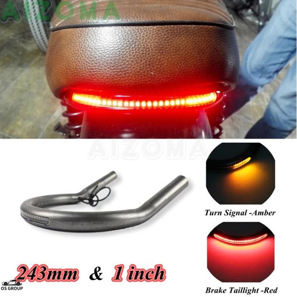 並行輸入品 カフェレーサー リア シート フレーム Hoop Upswept Loop w/ LED...