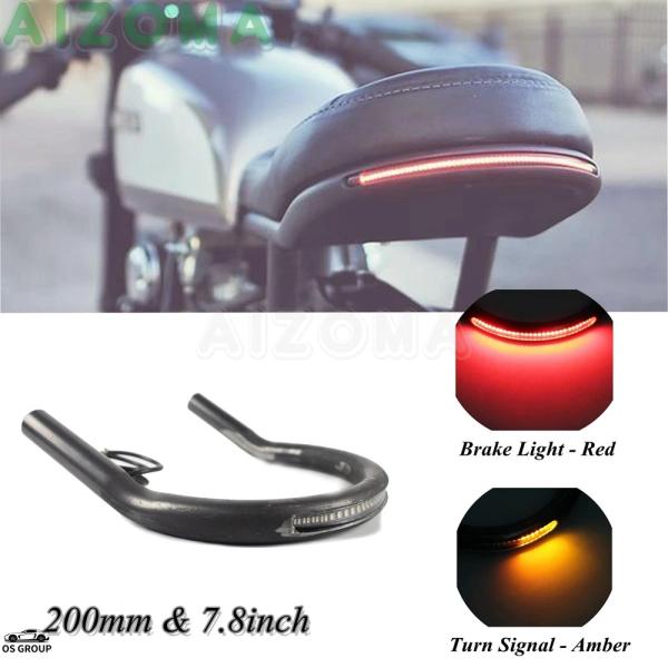 並行輸入品 カフェレーサー 汎用 LED テールライト シート フレーム Hoop ホンダ ヤマハ ...