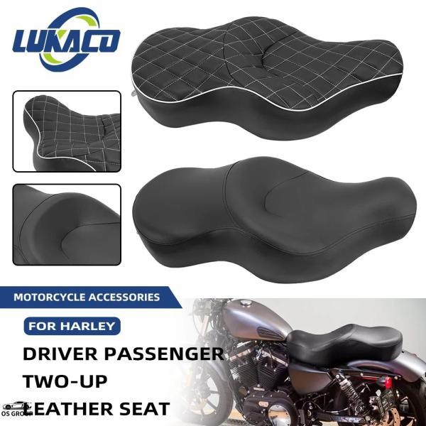 【並行輸入品】 バイク ドライブr Two Up レザー シート ハーレー スポーツスター XL88...