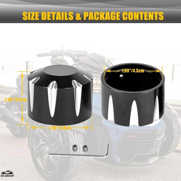 【並行輸入品】 ブラック リア Nut カバー Can Am Spyder F3,アルミ CNC カ...